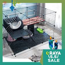 How to make a cage hammock: Buy Cat Dog Pet Diy Villa Home Exercise Cage Anti Slip Fence Enclosure Sangkar Kucing Cat Cage Seetracker Malaysia