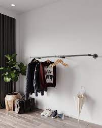 Maybe you would like to learn more about one of these? Wall Mounted Industrial Pipes Clothes Hanging Pole Rustic Iron Etsy Clothing Rack Bedroom Clothing Rack Hanging Clothes Racks