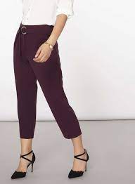 Womens Petite Blackcurrent Crepe Tie Waist Trousers Purple Dorothy Perkins Leggings Online Tie Waist Trousers Wardrobe Outfits