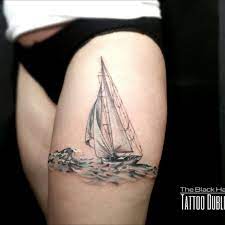 Painless and easy to apply. Tattoo Uploaded By The Black Hat Tattoo Dublin Sailboat Tattoo Reslistic 420047 Tattoodo