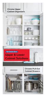 For most households, the kitchen is one of the busiest rooms in the whole house. Easy Ways To Organize Your Upper And Lower Kitchen Cabinets Kitchen Cabinet Storage Cabinets Organization Kitchen Cabinet Organization
