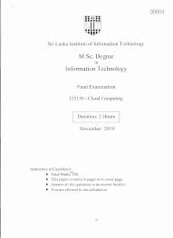 This paper sets out to investigate some of the issues raised by the question of the security of cloud computing, and to provide practical guidelines to help enterprises. Exam Papers And The Format Docsity