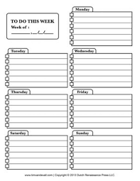 Weekly task list template do infinite although – kalmi.info
