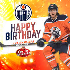 June 26, 1997 in regina, saskatchewan ca. Edmonton Oilers Happy Birthday To Oilers D Man Ethan Bear Facebook