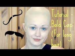 Tutorial Bald Cap For Long Hair Bald Cap Theatrical Makeup Alien Makeup