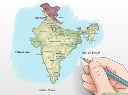 British india railways south tamil nadu karnataka kerala. How To Draw The Map Of India With Pictures Wikihow
