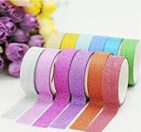 Sparkle & Shine: Foil Glitter Tape Set for DIY Crafts, Albums, and More!  Add Glam to Your Creations with Radiant Tape!