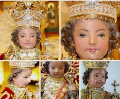 The Original image of Senor Santo Nino de Cebu in his 2020 Fiesta Señor  Regalia.and Canonical Crown. The Image is vested