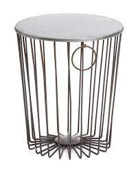 Made In India Galvanized Metal Table Accent Furniture T J Maxx Metal Table Galvanized Metal Metal