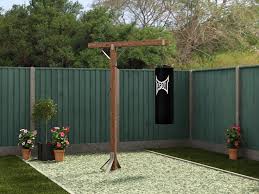 Diy Heavy Bag Stand Backyard Gym Outdoor Gym Boxing Bags