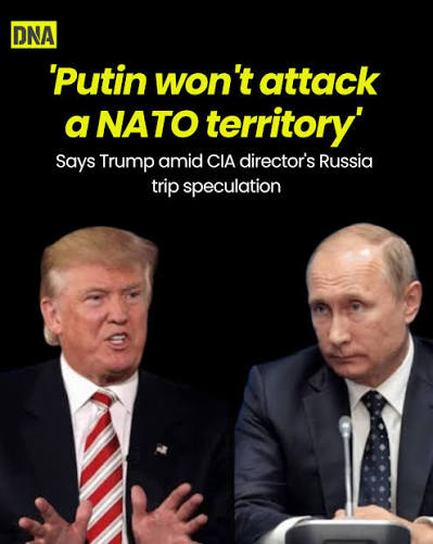US President Donald Trump said Russian President Vladimir Putin “is not going to attack” NATO territory, downplaying reports that Washington had warned Moscow against a possible strike on European NATO members. Trump said he had “good talks” with Putin and insisted that Russia would not attack a NATO country.