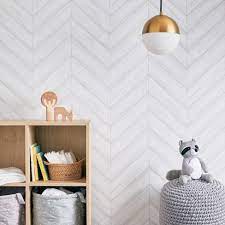 Peel Stick Wallpaper Textured Herringbone Gray Cloud Island Target
