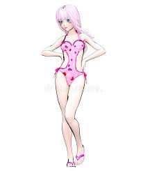 Get inspired by our community of talented artists. 3d Anime Swimsuit Girl Stock Illustration Illustration Of Cartoon 112345198