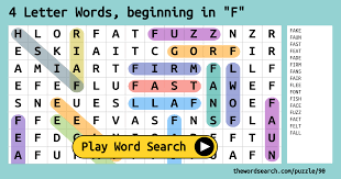 Teacher paul reads 55 words that begin with the letter f. show less show more . 4 Letter Words Beginning In F Word Search