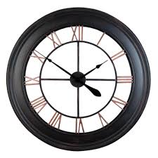 1 subliniază cu o linie numerele pare (scrise cu cifre romane!) Ceas Din Metal Design Retro Cifre Romane Negru Hoome Ro