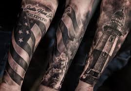 The american flag does not always have to be the focal point of the tattoo. The 80 Best American Flag Tattoos For Men Improb