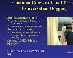 Image of Hogging the conversation