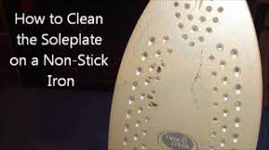 How To Clean The Soleplate On A Non Stick Iron - Youtube