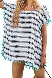 Black And White Striped Swimsuit Cover Up Price Tracking For Swim Cover Ups For Women Beach Bathing Suits By Jeasona 770008 Price History Chart And Drop Alerts For Amazon Manythings Online Chiffon Beachwear Clothes Fashion