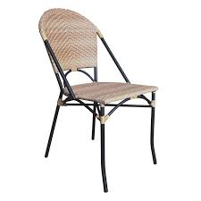 Indeed, having been sensitively restyled by fermob, the bistro chair is even more joyful and ingenious than. Outdoor Bistro Chair In Two Toned Natural Wicker At Home