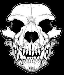 Werewolf Skull Bandana Http Skullappreciationsociety Com Werewolf Skull Bandana Via Skull Society Wolf Skull Dog Skull Canine Skull