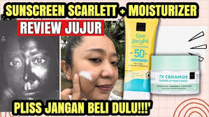 BATTLE DUA SUNSCREEN SCARLETT: SCARLETT SUN BRIGHT SUNSCREEN VS SCARLETT  ULTRA LIGHT DAILY SUNSCREEN