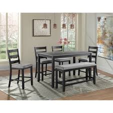 Shop wayfair for all the best 4 counter height bar stools. Sandy Pub Table 4 Pub Chairs Bench D2027 Pub Dining Room Groups Price Busters Furniture