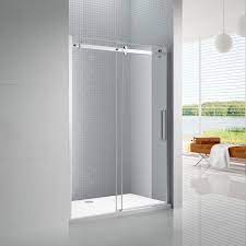 If you're seeing a difference in your shower quote, look for the type of hinges you're being quoted for. Amluxx Primo 48 In X 78 In Frameless Sliding Shower Door In Chrome With 8 Mm Clear Glass The Home Depot Canada
