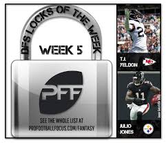 The sites usually have different levels of play. Week 5 Daily Fantasy Football Picks Locks Fantasy Football News Rankings And Projections Pff