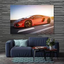 We carry a vast selection of sports theme room decor like waste baskets and trash cans, throws, blankets, and mini helmets. Transportation Themed Painting 1 Piece Red Classic Car 911 Wall Art Decor Sports Car Canvas Picture Print Poster For Showroom Office Prints Art Collectibles Vadel Com