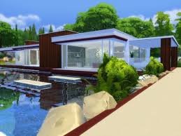 Modern Pool House By Suzz86 At Tsr Sims 4 Updates Modern Pool House Modern Pools Pool House