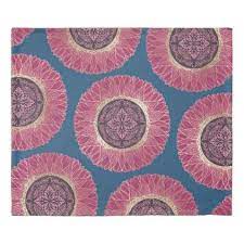 Elegant Boho Pink Gold Blue Lace Flower Mandalas Duvet Cover Zazzle Com Pink Boho Lace Drawing Lace Flowers
