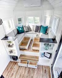 Here Is Your Oh Maybe Monthly Reminder That The Modern Tiny Living Social Area Is The Most Us Tiny House Storage Tiny House Decor Tiny House Interior Design