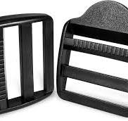 CooBigo 10 Pack Plastic Ladder Lock Buckles, 2" Ladder Slider Buckle for Backpack Strap Nylon Webbing Clip Replacement, Outdoor Camping Gear Sleeping ...