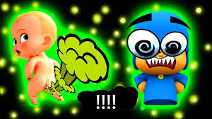 Pocoyo & Boss Baby Go Away & Fart Sound Variations in 50 Seconds - BiliBili