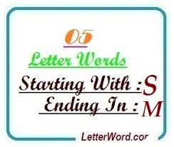 Check our scrabble word finder, wordle solver, words with friends cheat dictionary, and wordhub word solver to find . Five Letter Words Starting With S And Ending In M Letterword Com
