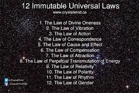 12 Immutable Universal Laws Law Of Karma Laws Of Life Words