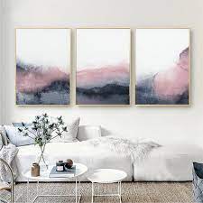 Stunning blue canvas wall art decorating inspiration of birch blue dandelion print original art abstract blue white painting large 48 coastal wall living room blue rooms. Pink Blue And Grey Abstract Art Canvas Painting Bedroom Wall Decor Nordic Posters And Prints Wall Pictures For Living Room Home Painting Calligraphy Aliexpress