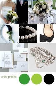 Black White And Green Wedding Color Palette Junebug Weddings Wedding Colors Wedding Color Schemes Spring Wedding Color Palette