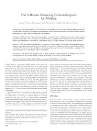 The average quality score at our professional custom essay writing service is 8.5 out of 10. Pdf The 5 Minute Screening Echocardiogram For Athletes Peter Rahko Academia Edu