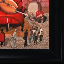 La Pastiche Adrian Borda 'The Forbidden Spark' Framed Fine Art Print