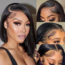 Amazon.com : SUPSYOUSF Chic Bob Wig Human Hair