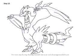 Learn How To Draw Reshiram From Pokemon Pokemon Step By Step Drawing Tutorials Pokemon Coloring Pages Dragon Coloring Page Cute Coloring Pages