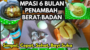 Alhamdulillah terlewati sudah sebulan pertama mpasi kenzie. Resep Mpasi 6 Bulan Pertama Mpasi Anti Gtm Youtube