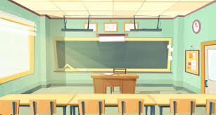 Man teaching mathematic illustration, student teacher classroom, mathematics teacher class transparent background png clipart. Free Vector Cartoon Background With Empty Classroom Interior Inside