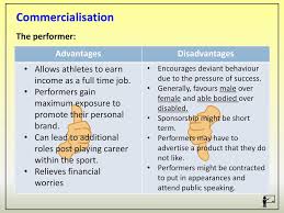 Advantages of sports a) people who have busy schedule in their life get tired very read more. Commercialisation Of Physical Activity And Sport Ppt Download