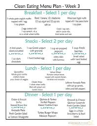 Clean Eating Meal Plan Pdf With Recipes Your Family Will