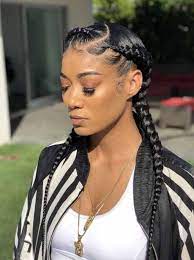 In Spite Of Being A Black Woman You Can Be The Cause Of Great Attraction To Any Man If You C Two Braid Hairstyles Cornrow Hairstyles African Braids Hairstyles