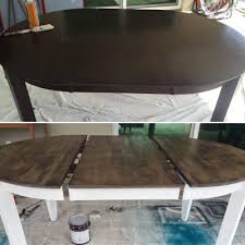 How do you replace a sticky varnish finish? Refinishing Our Dark Wood Table