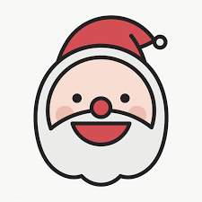 Download Premium Png Of Santa Slightly Smiling Emoticon On Transparent Emoticon Christmas Doodles Doodle People